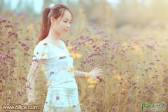 photoshop给花