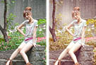 PS美女图片调色